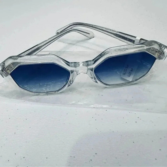 Garrett Leight Sunglasses Jaqueline Semi Flat Ultra Marine Gradient Luxury New - Picture 3 of 12